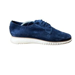Cole Haan 2.Zerogrand Shoes Blue Suede Mens Sz 11 C25237 Oxfords - NEEDS INSOLES